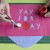 Painted fabric banner | Hello! Hooray!