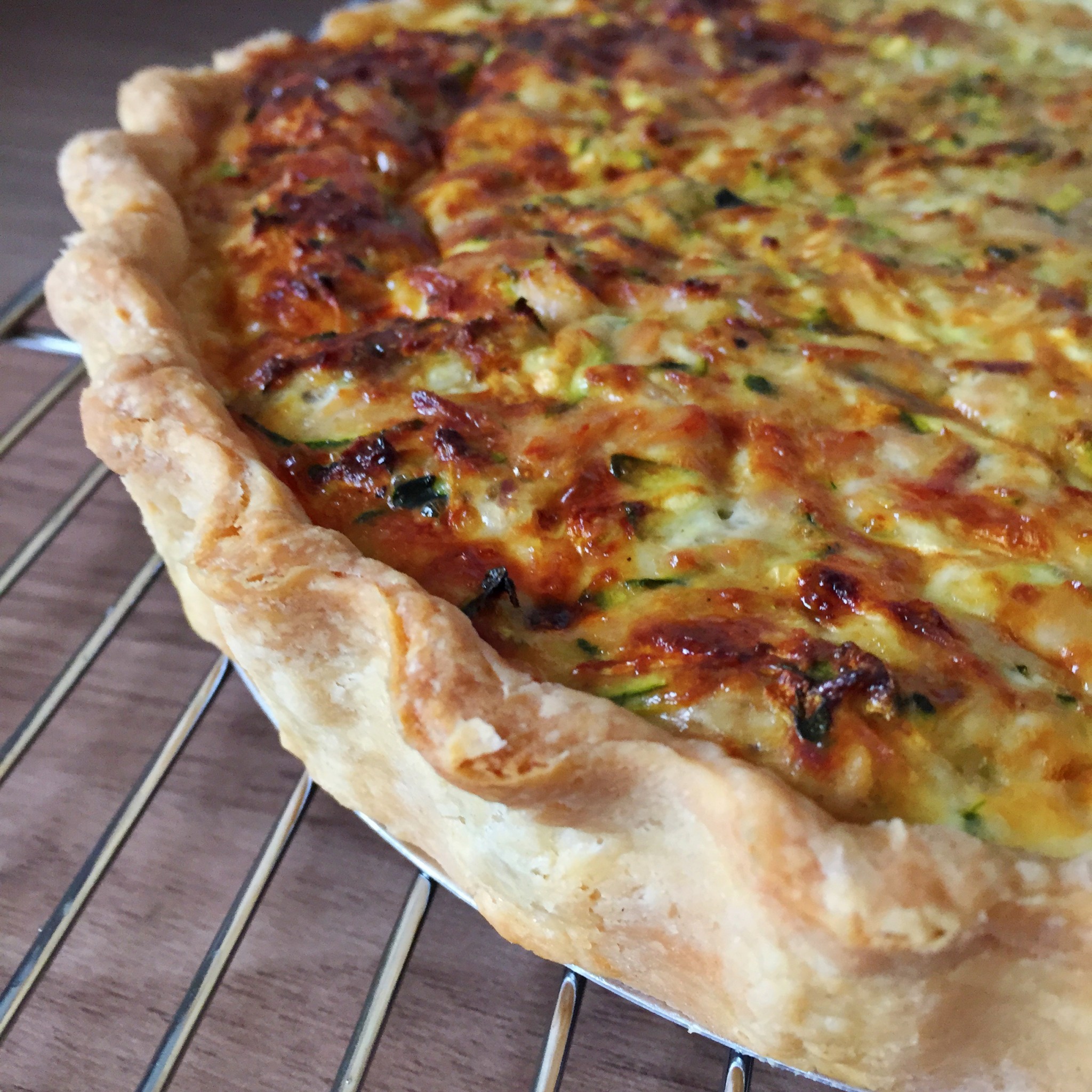 Tuna and Courgette Quiche Hello! Hooray!