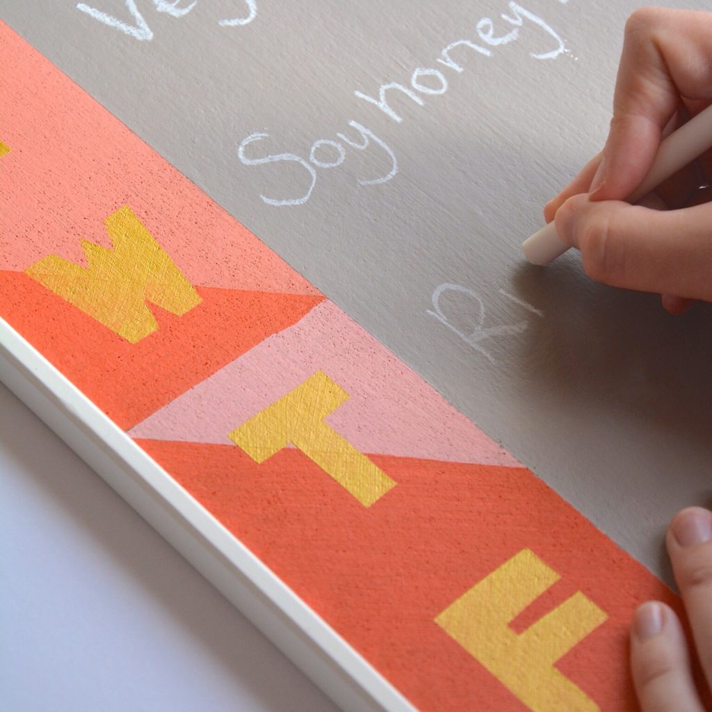 Geometric meal planner DIY | Hello! Hooray! for Oh No Rachio!