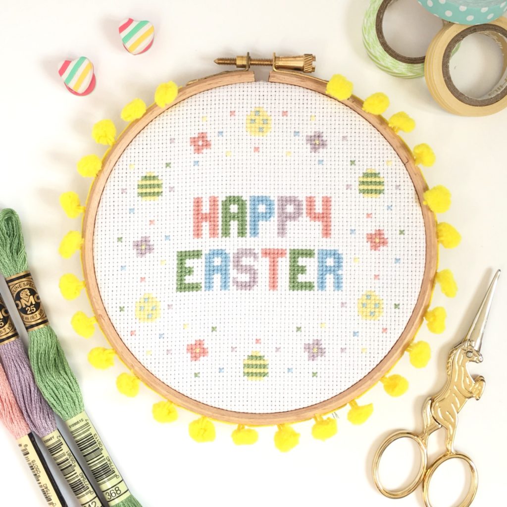 Happy Easter Hoop from Hannah Handmakes | Hello! Hooray!