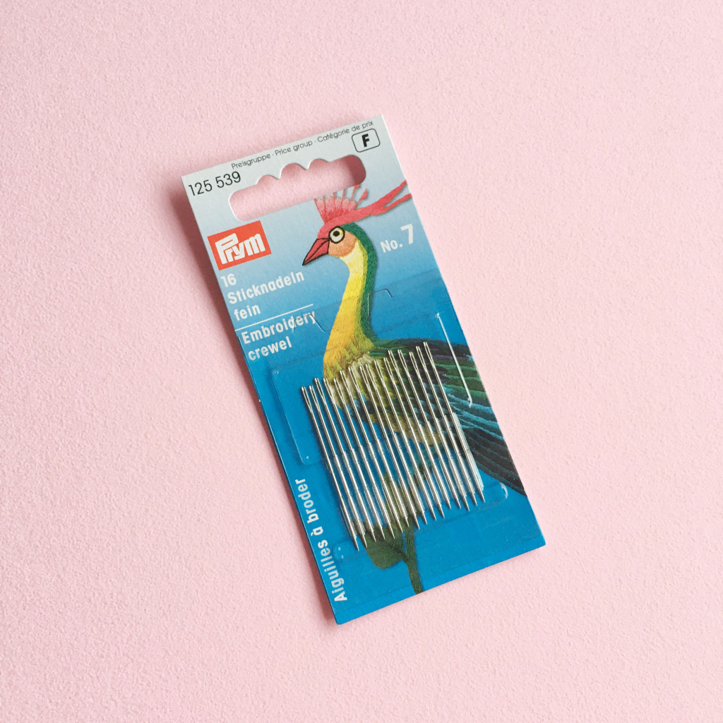 Size 7 hand embroidery needles Hello! Hooray!